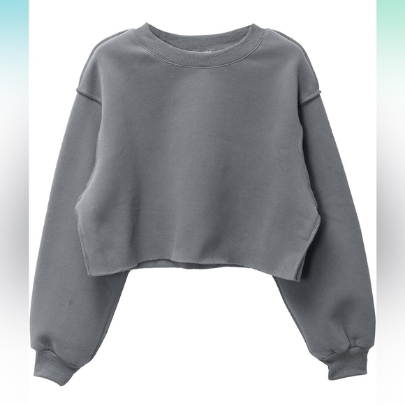 Cropped Crewneck Sweatshirt - Picture 1 of 5